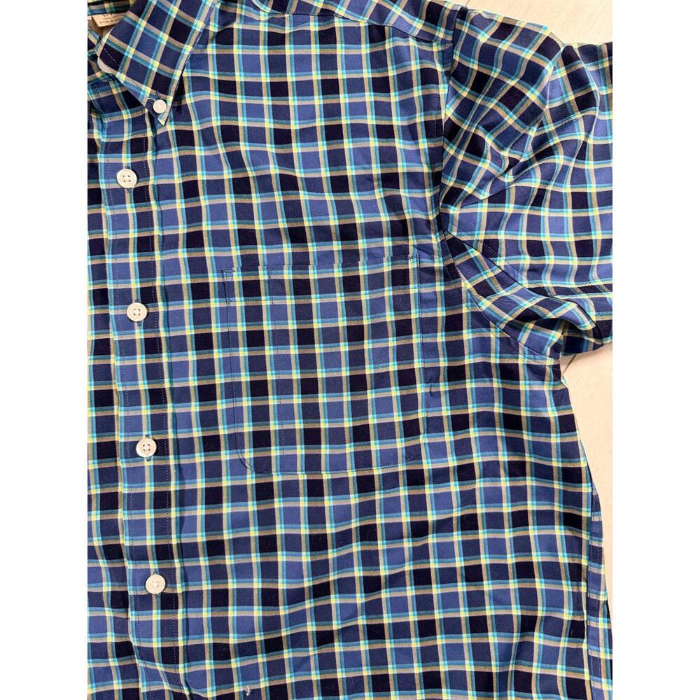 Duluth Trading Co. Wrinkle Fighter Long Sleeve Plaid Shirt Size Large Tall - Picture 5 of 10